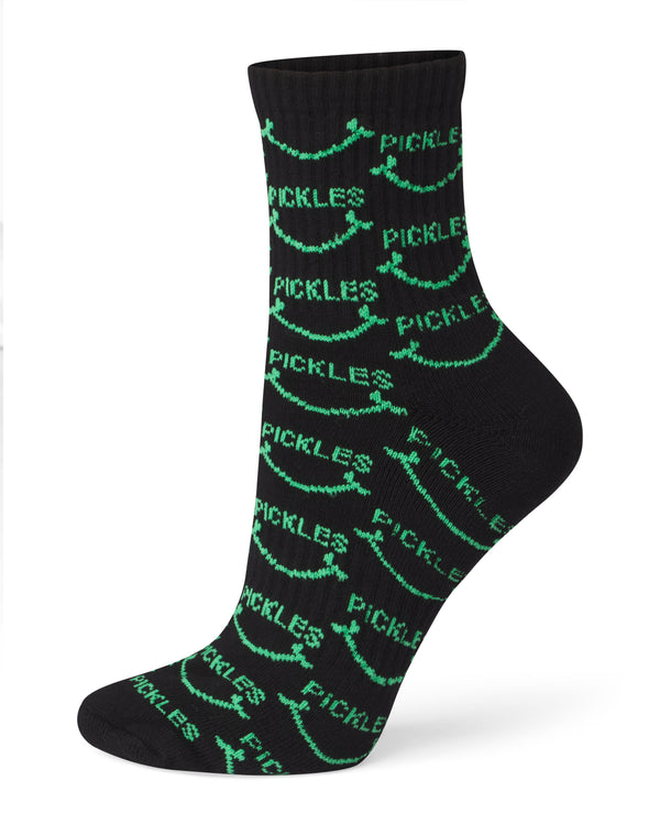 Pickle Smile Pattern High Socks